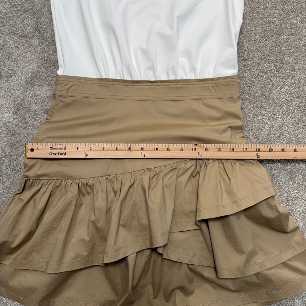 Veronica Beard - Noha T-Shirt with Mini Flounced Tiered Mini Dress - size Medium - Picture 10 of 16
